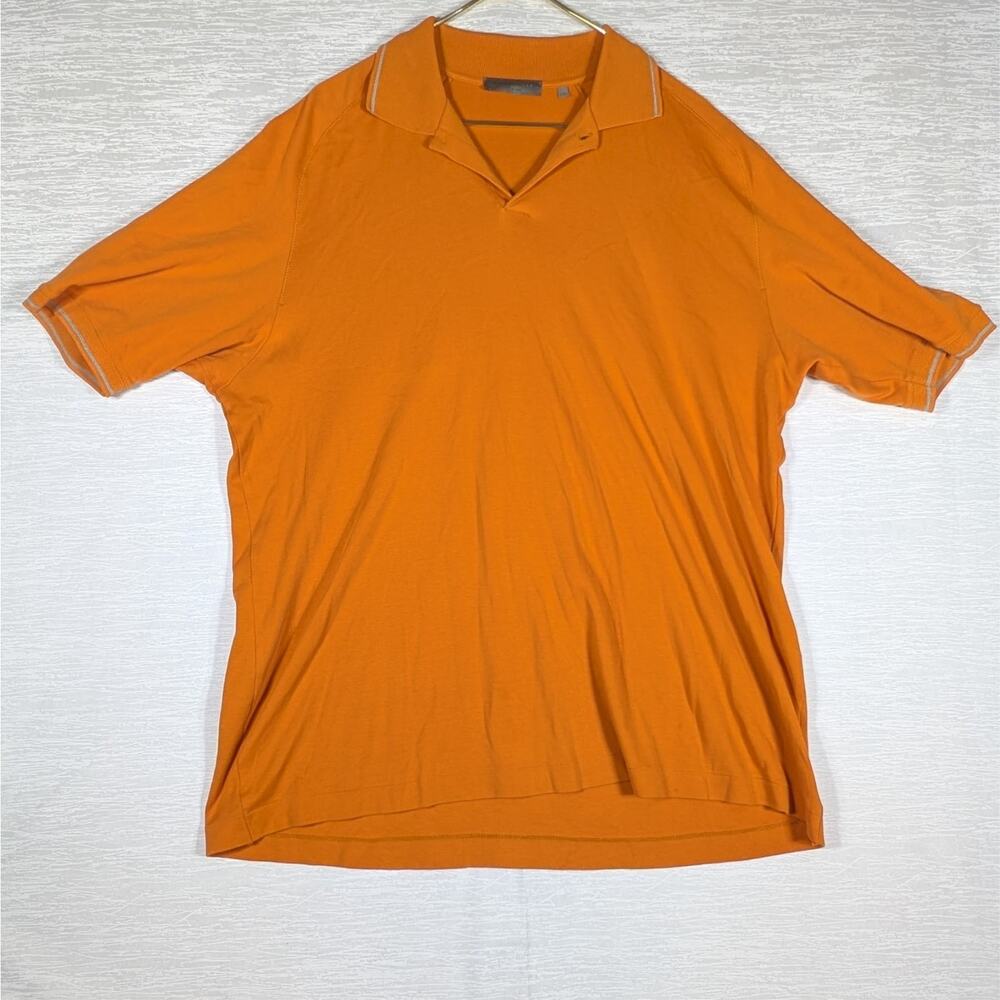 Marzotto Lab Short Sleeve Polo Shirt Mens Size XXL Orange Shirt